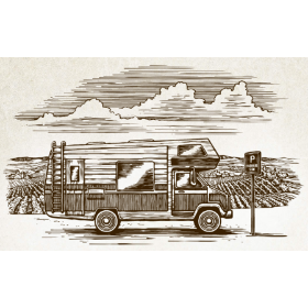 Habánské karavanové stání poukaz na parkování